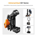 K&F Concept Ms14 Magic Arm with Dual Ball Heads (1/4" Screw)