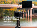 K&F Concept Ms14 Magic Arm with Dual Ball Heads (1/4" Screw)