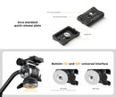 K&F Concept  FH-02 Tripod Ball Head with Handle