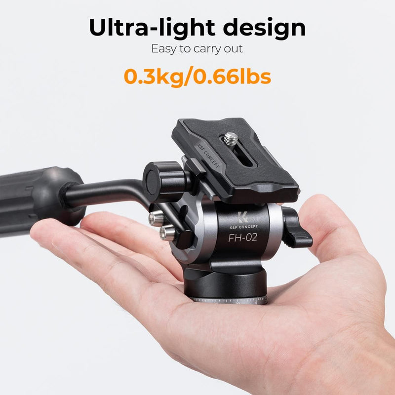 K&F Concept  FH-02 Tripod Ball Head with Handle