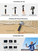 K&F Concept Waterproof Floating Hand Grip for Action Cameras