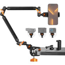 K&F Concept MS63 22-inch Magic Arm with Super Clamp & Phone Mount (1kg Load)