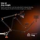 K&F Concept MS63 22-inch Magic Arm with Super Clamp & Phone Mount (1kg Load)