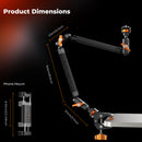 K&F Concept MS63 22-inch Magic Arm with Super Clamp & Phone Mount (1kg Load)