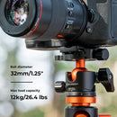 K&F Concept 32mm 360 Degree Rotating Metal Tripod Ball Head