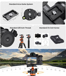 K&F Concept 32mm 360 Degree Rotating Metal Tripod Ball Head
