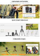 K&F Concept 52cm Mini Desktop Tripod