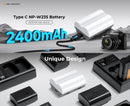 K&F Concept NP-W235 Camera Battery with Type C Fast Charging