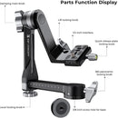 K&F Concept 360° Panoramic Tripod Gimbal Head