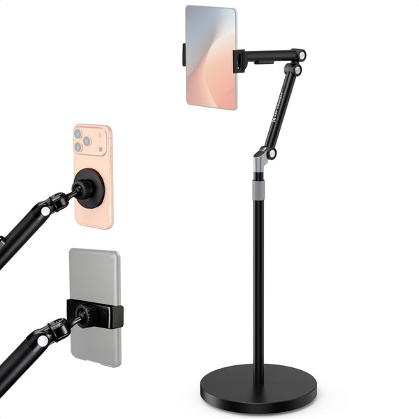 K&F Concept Adjustable Floor Tablet/Phone Stand with Stable Base
