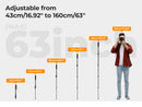 K&F Concept 63" 5-Section Aluminum Monopod