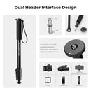 K&F Concept 63" 5-Section Aluminum Monopod
