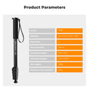 K&F Concept 63" 5-Section Aluminum Monopod