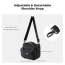 K&F Concept Travel Shoulder Bag (Black)(Size M)