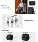 K&F Concept Travel Shoulder Bag (Black)(Size M)