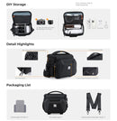 K&F Concept Travel Shoulder Bag (Black)(Size S)