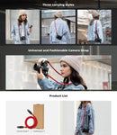 K&F Concept Urban Wander 05 Camera Neck / Shoulder Strap (Red)