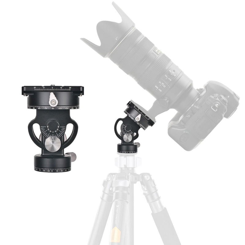 K&F Concept  VH-60L Double Panoramic Design Aluminum Alloy Tripod Ball Head