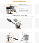 K&F Concept 83" Aluminum Video Tripod with Fluid Head