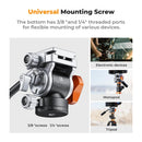 K&F Concept FH-03 Video Fluid Tripod Ball Head with Handle
