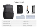 K&F Concept 25L Urban Wander 03 Camera Backpack (Black)