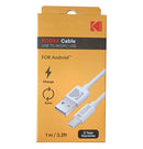 Kodak 1m USB-A to Micro USB Cable (White)