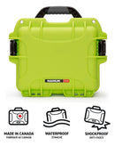 Nanuk 908 Case with Padded Divider (Lime)