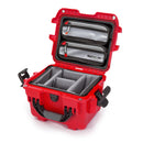Nanuk 908 Case with Lid Organiser and Padded Divider (Red)