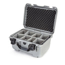 Nanuk 918 Case with Padded Divider (Silver)