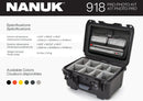 Nanuk 918 Case with Lid Organizer and Padded Divider (Orange)