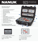 Nanuk 923 Case with Lid Organiser and Padded Divider (Graphite)