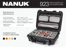 Nanuk 923 Case with Lid Organiser and Padded Divider (Graphite)