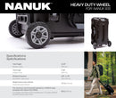 Nanuk 935 Heavy Duty Wheels Kit for Nanuk 935 Case