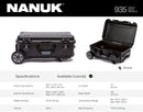 NANUK-R 935 Case Empty with Heavy Duty Wheels (Black)