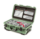 Nanuk 935 Case with Lid Organiser and Padded Divider (Sage)(Limited Edition)