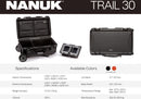 Nanuk 935 Trail 30 Gear Case with Heavy Duty Wheels R Collection (Black)