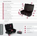 Nanuk 935 Trail 30 Gear Case with Heavy Duty Wheels R Collection (Black)