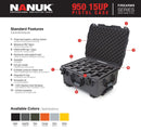 Nanuk 950 15 Up Pistol Case (Black)