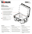 Nanuk 950 Aluminium Panel Kit for 950 Case (Top)