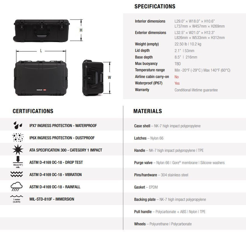 Nanuk 963 Case Empty (Black)