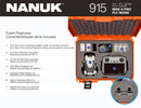 Nanuk 915 Case for DJI Mini 4 Pro Fly More (Graphite)
