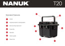 Nanuk T20 Top Loader Case with Cubed Foam (Black)
