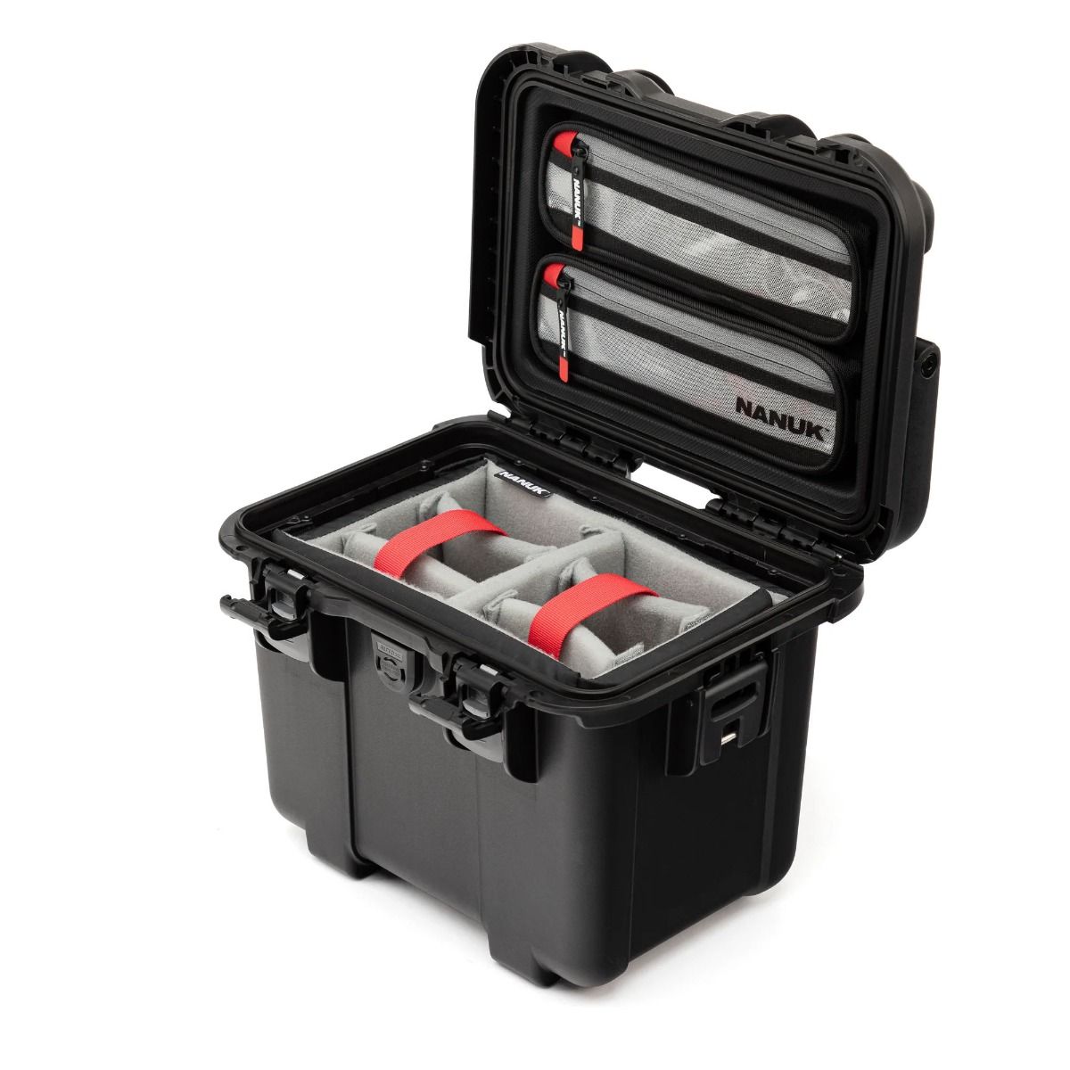 Nanuk T20 Top Loader Case with Padded Divider and Lid Organiser (Black