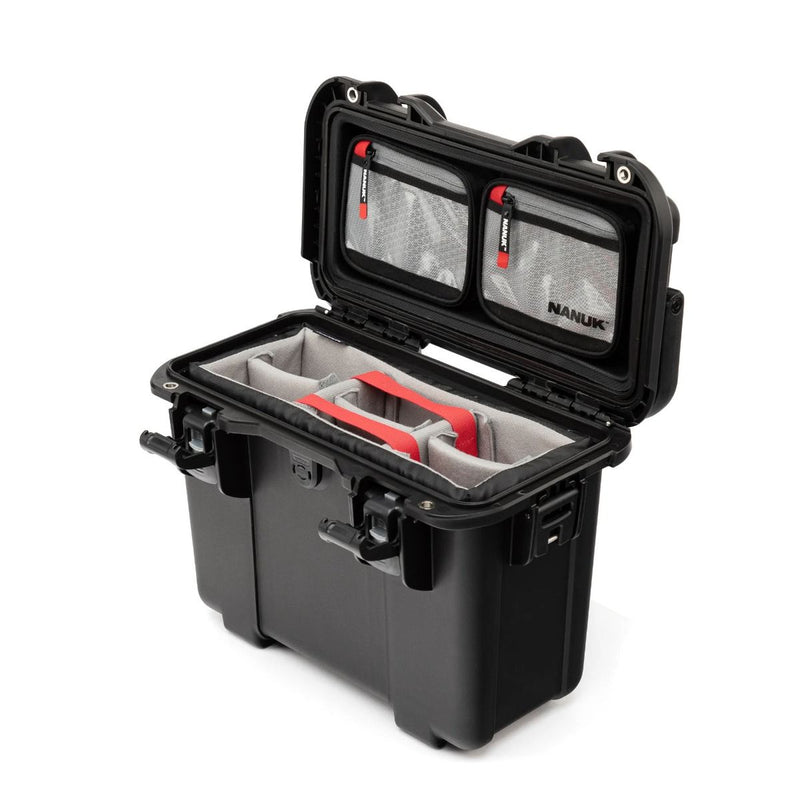 Nanuk T30 Top Loader Case with Padded Divider & Lid Organizer (Black)