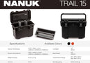 Nanuk Trail 15 Gear Case T30 R Collection (Black)