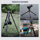 Neewer 63" Carbon Fiber Travel Tripod with 360° Panorama Ball Head