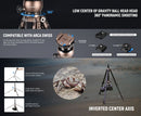 Neewer 63" Carbon Fiber Travel Tripod with 360° Panorama Ball Head