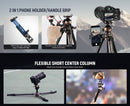 Neewer 63" Carbon Fiber Travel Tripod with 360° Panorama Ball Head