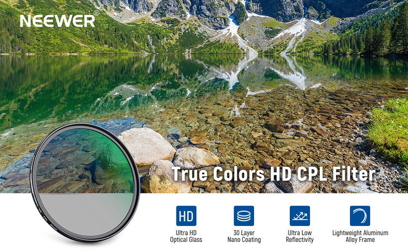 Neewer 82mm MRC HD True Colour CPL Filter