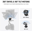 Neewer MA002 360° Swivel 180° Tilt Damping Monitor Mount with Cold Shoe